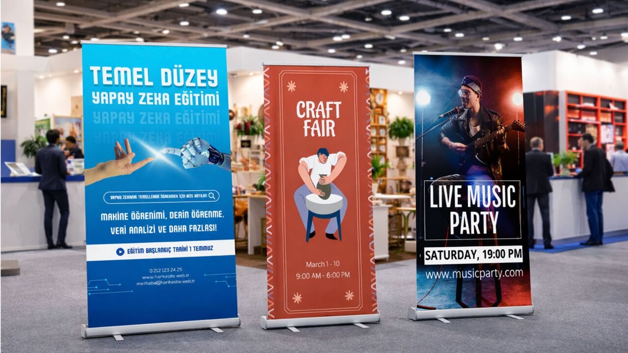 Roll Up Banner Nedir? En Uygun Fiyatlı Roll Up Banner Modelleri