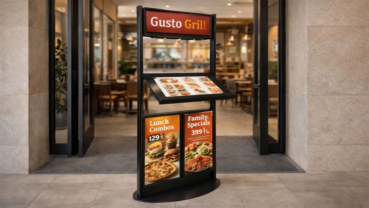 Yeni Nesil Işıklı Restoran Menü Standı ile Mekanınızı Öne Çıkarın