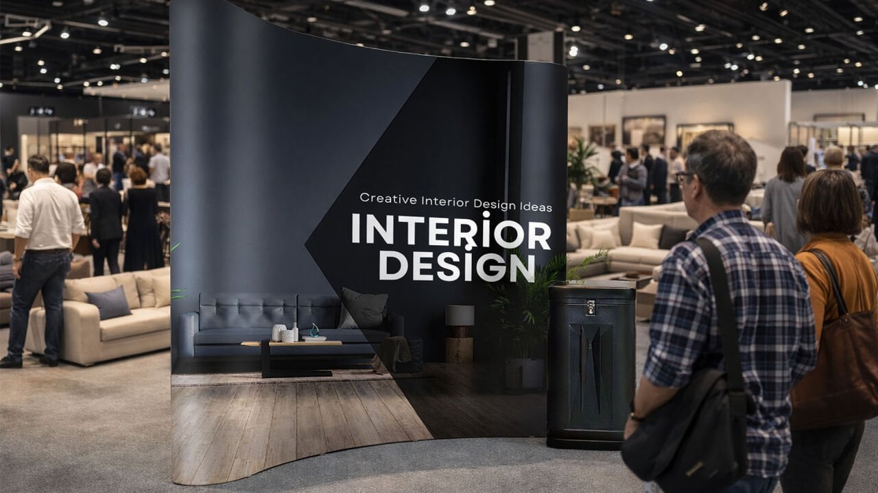 Pop-Up Örümcek Stand 3x3 Panel Oval Nedir? Fuar ve Tanıtım Standlarında Profesyonel Çözüm