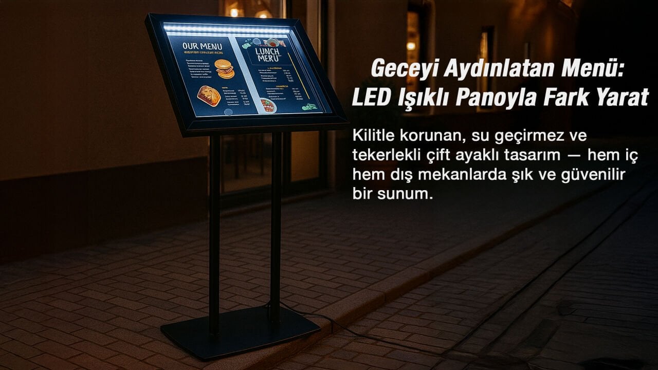 LED Işıklı Menü Panosu ile Mekanınızı Öne Çıkarın