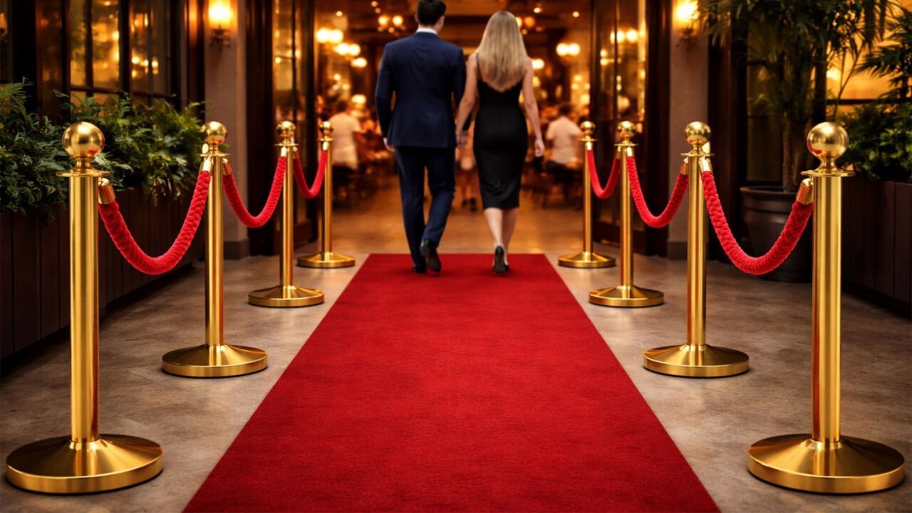 Gold Protokol Bariyeri Şık ve Profesyonel Yönlendirme Çözümü