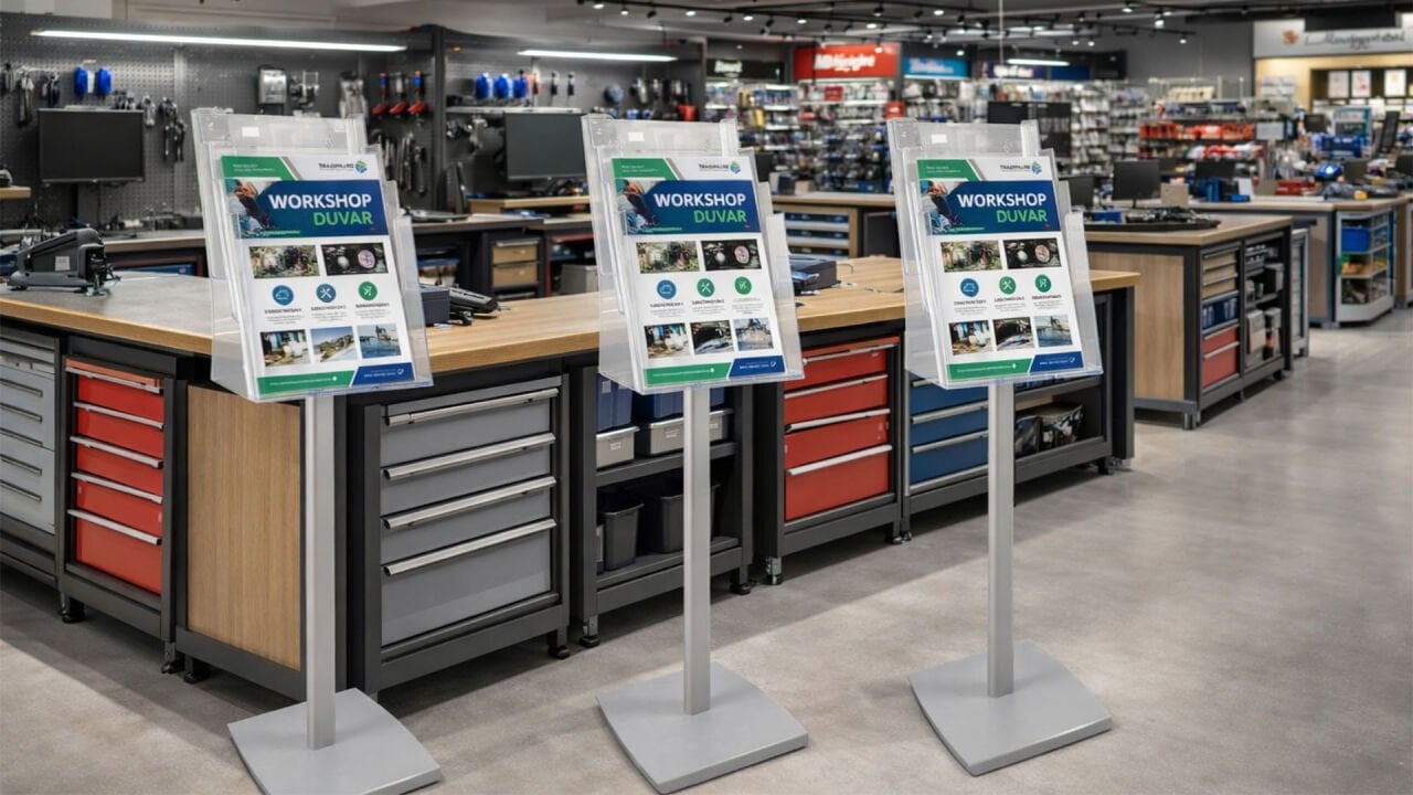 ProLine 3 Katlı Broşür Standı  : Tanıtımın En Pratik Yolu