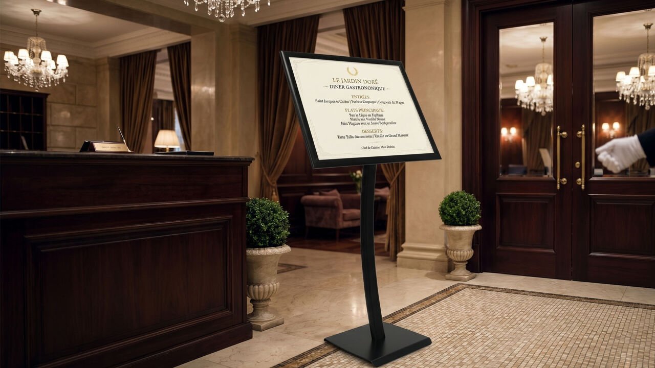 Ojigi Tek Ayaklı Reklam ve Menü Panosu Nedir? İşletmeler İçin Modern Tanıtım Çözümü