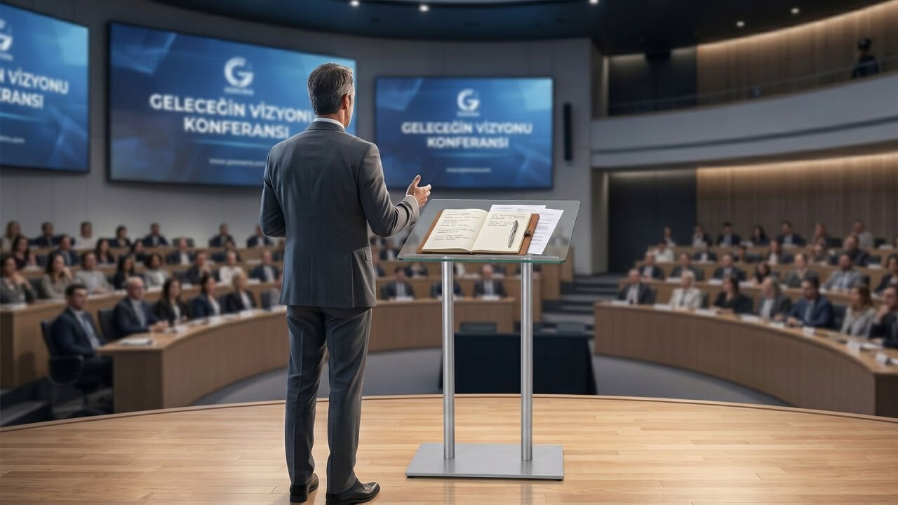 GlassPodium II Alüminyum Sunum ve Konferans Kürsüsü: Profesyonel Sunumların Yeni Nesil Yüzü