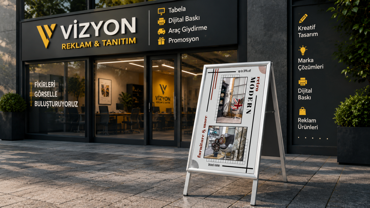 Klasik A Pano Reklam Panosu Nedir? İşletmeler İçin En Etkili Kaldırım Reklam Çözümü