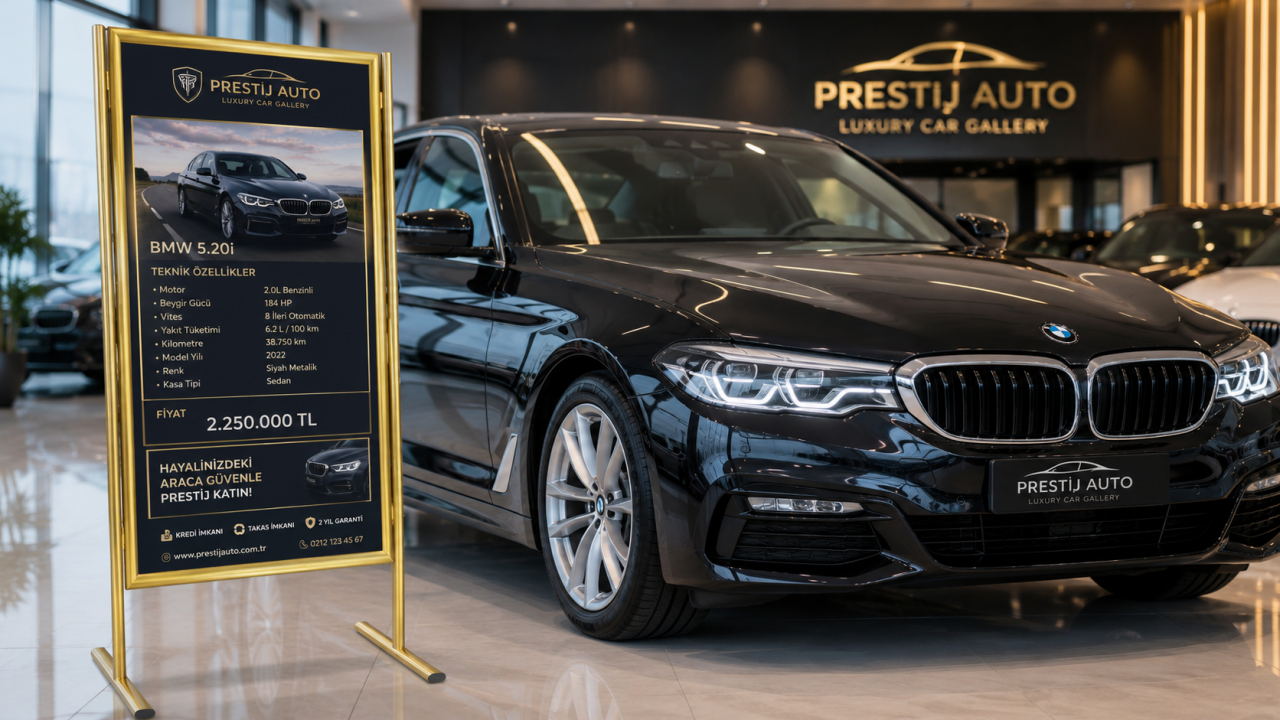 Gold Alüminyum Ayaklı Poster ve Reklam Panosu Nedir? Şık ve Profesyonel Tanıtımın En Etkili Yolu