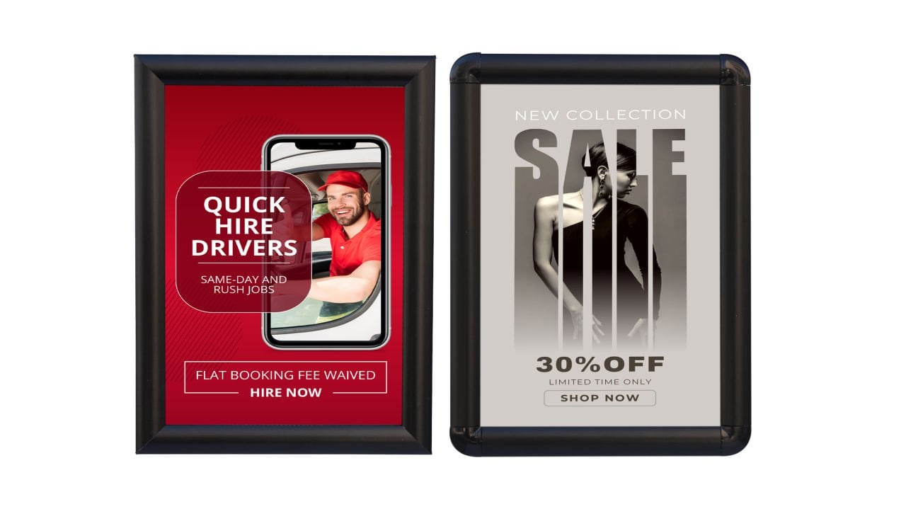 Siyah Alüminyum Çerçeve