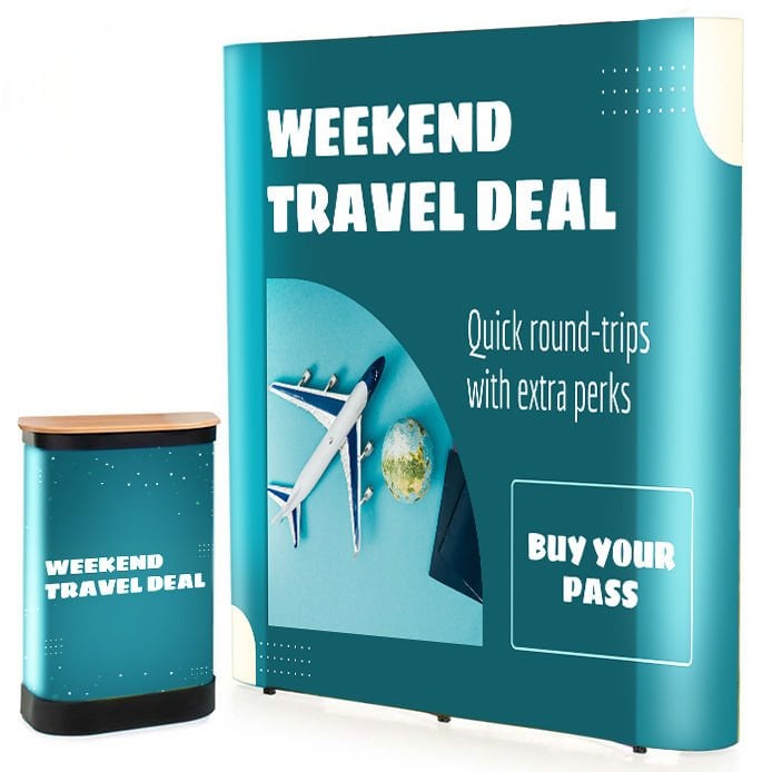 Pop-Up Örümcek Stand 3x2 Panel Düz – Taşınabilir Fuar ve Tanıtım Standı