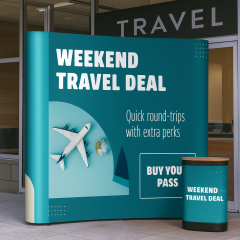 Pop-Up Örümcek Stand 3x2 Panel Düz – Taşınabilir Fuar ve Tanıtım Standı