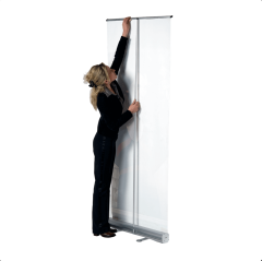 Roll Up Banner Reklam Standı 85x200 Alüminyum Fuar Standı