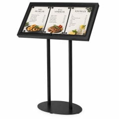 3xA4 Manyetik Restoran Panosu Siyah Renk