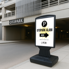 WindStop Su Tabanlı Reklam Panosu Mastersign Pano