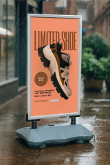 Gri Renk AquaFlex Display Yaylı Su Tabanlı Reklam Panosu