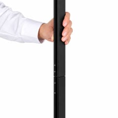 58x155 Siyah Renk Helezon Su Tanklı Slim Yaylı Pano Tek Bölmeli Slim Windpro