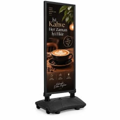 58x155 Siyah Renk Helezon Su Tanklı Slim Yaylı Pano Tek Bölmeli Slim Windpro