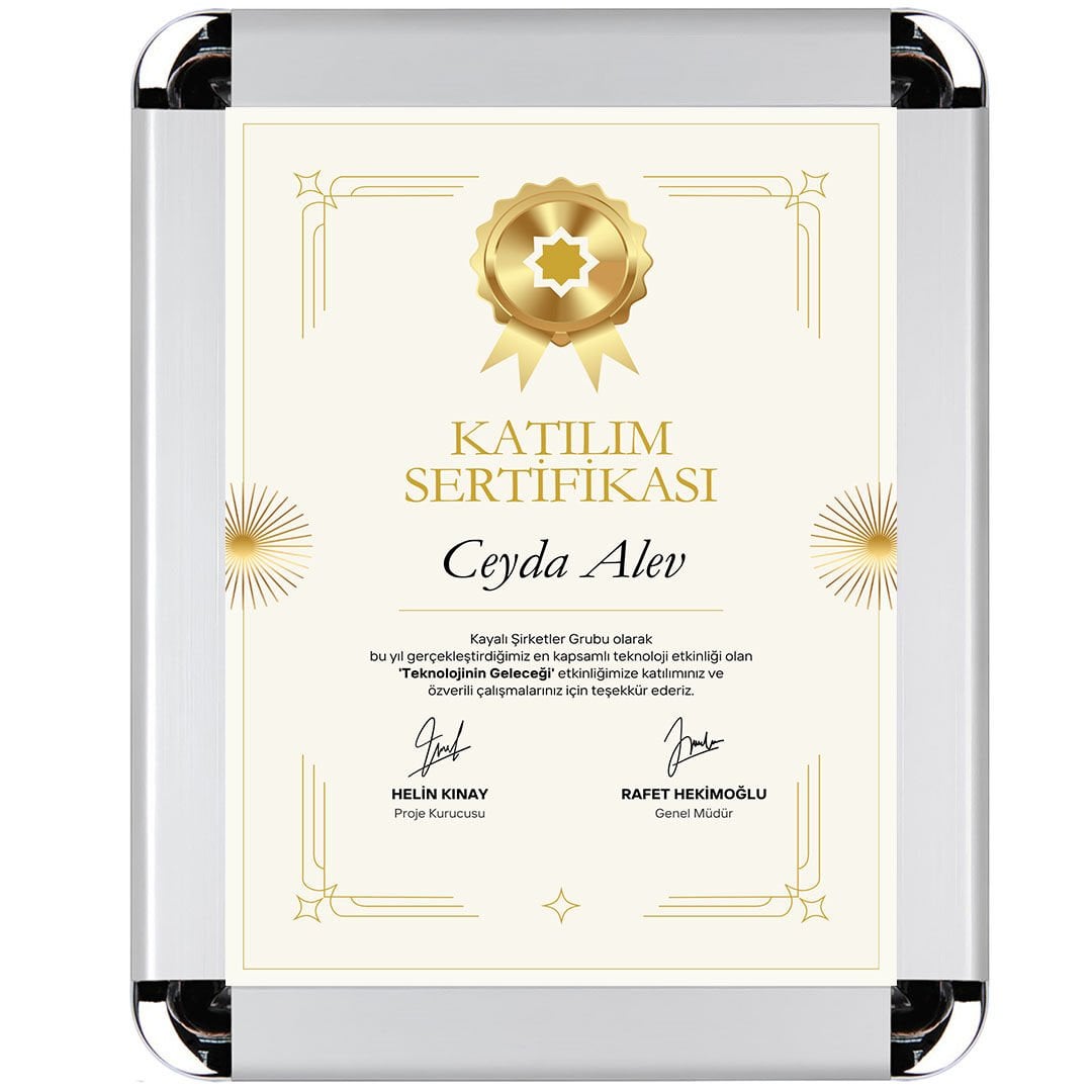 32mm Rondo Köşe Eloksal Gri Alüminyum Çerçeve