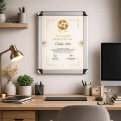 32mm Rondo Köşe Eloksal Gri Alüminyum Çerçeve