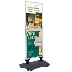 2x55x70 Gri Renk Helezon Su Tanklı Slim Yaylı Pano Çift Katlı Slim Windpro