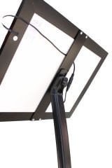 Curved Led Işıklı Siyah Renk Reklam ve Menü Panosu