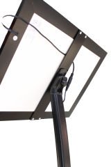 Curved Led Işıklı Siyah Renk Reklam ve Menü Panosu