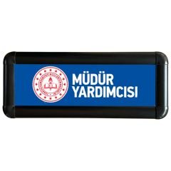 25mm Rondo Siyah Alüminyum Kapı İsimliği