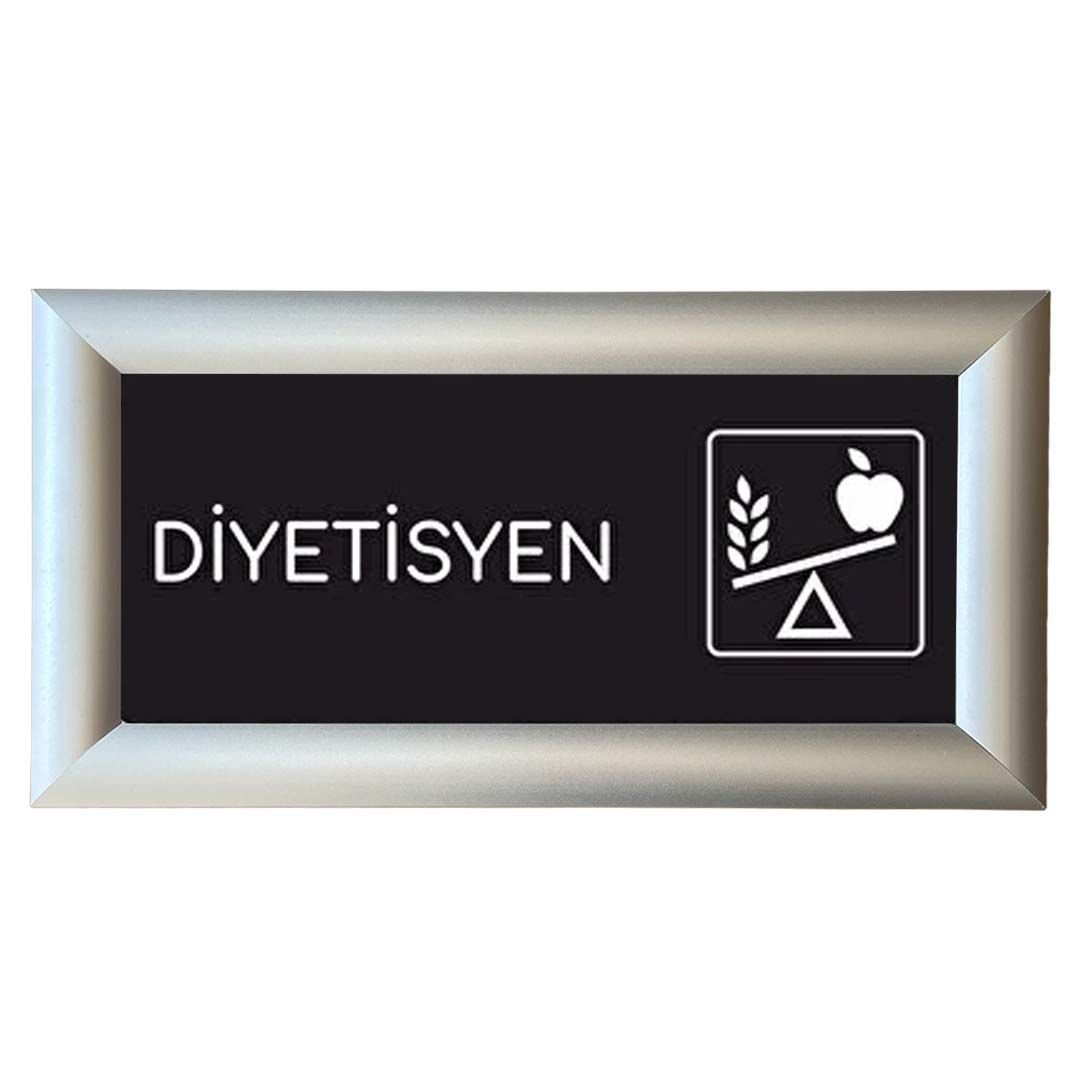 25mm Gönye Eloksal Gri Alüminyum Kapı İsimliği