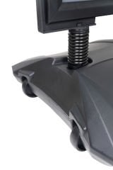 Siyah Renk Helezon Su Tanklı Reklam ve Kaldırım Panosu Kapı Önü Yaylı Pano