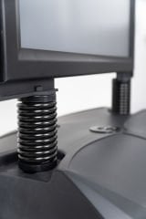 Siyah Renk Helezon Su Tanklı Reklam ve Kaldırım Panosu Kapı Önü Yaylı Pano