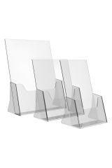 Masaüstü Şeffaf Broşürlük - Akrilik Broşür Standı