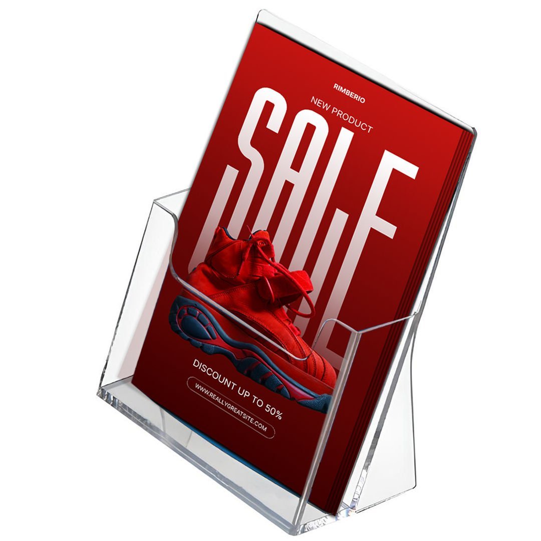 Masaüstü Şeffaf Broşürlük - Akrilik Broşür Standı