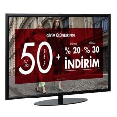 Siyah Renk Visual Panel Reklam ve Afiş Panosu