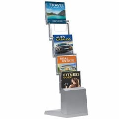 5xa4 Zigzag Ayaklı Broşürlük Standı - Çantalı Portatif Broşür Set