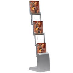 5xa4 Zigzag Ayaklı Broşürlük Standı - Çantalı Portatif Broşür Set