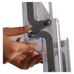 5xa4 Zigzag Ayaklı Broşürlük Standı - Çantalı Portatif Broşür Set