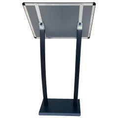 Çift Ayaklı Ojigi (Eğimli) Reklam ve Menü Panosu Siyah Renk