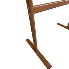 Kahverengi Alüminyum Ayaklı Poster ve Reklam Panosu – Açılır Kapak (İnfo Pano)