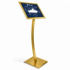 Ojigi (Eğimli) Tek Ayaklı Reklam ve Menü Panosu Gold
