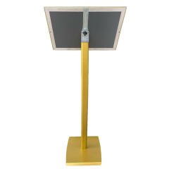 Ojigi (Eğimli) Tek Ayaklı Reklam ve Menü Panosu Gold