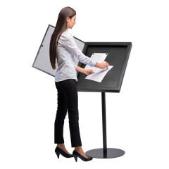 4xA4 Manyetik Restoran Panosu Siyah Renk