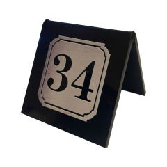 6x6 cm Pleksi Masa Numaratörü - Masa numarası 10 lu Seri