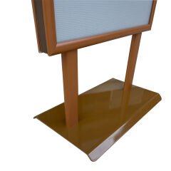 ELEGANTE Kahverengi Çift Taraflı Reklam&Poster Panosu