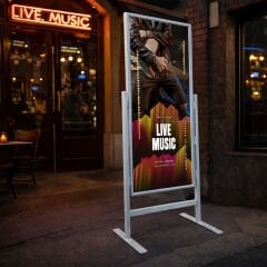 Eloksal Slim Maki Pano Ayaklı Reklam ve Poster Pano