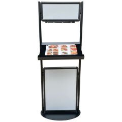 Işıklı Restoran Menü Standı | Alüminyum Çift Taraflı Menü Panosu ve Restoran Karşılama Standı