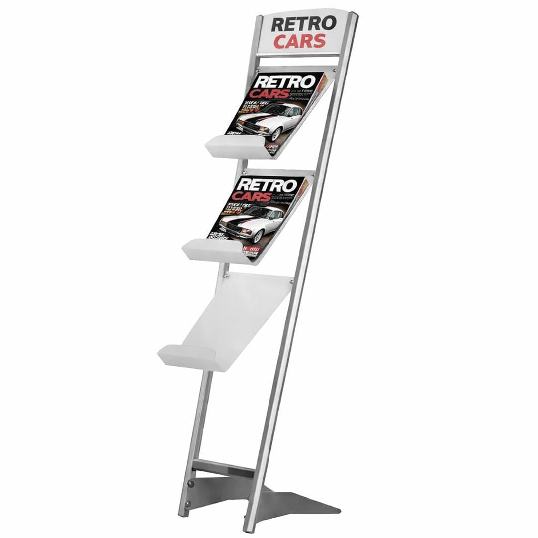 Rapid Broşür Set - Ayaklı Broşür Standı 3 Bölmeli