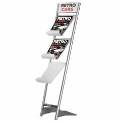 Rapid Broşür Set - Ayaklı Broşür Standı 3 Bölmeli