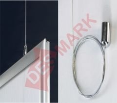 25mm Çift Taraflı Tavan Askılı Gönye Köşe Alüminyum Çerçeve