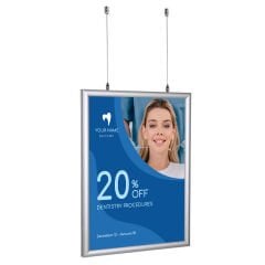 25mm Çift Taraflı Tavan Askılı Gönye Köşe Alüminyum Çerçeve