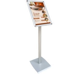 Rondo Köşe Dekoratif Menü Bigilendirme ve Yönlendirme Panosu Eloksal(Gri) Renk