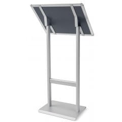 Eloksal (Gri) Klasik Çift Ayaklı Reklam ve Menü Panosu(Yatay)