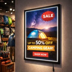 LumoFrame Manyetik LED Lightbox (Tek Taraflı Magneco Tipi )